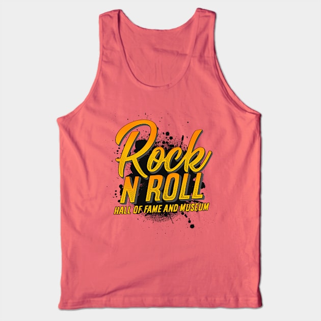 'Rock and Roll Hall of Fame' Cool Rock n Roll Rocker Gift Tank Top by ourwackyhome